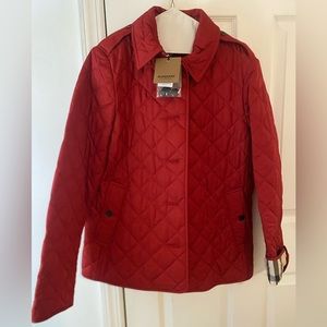 Burberry Frankby Quilted Red Jacket NWT XL
